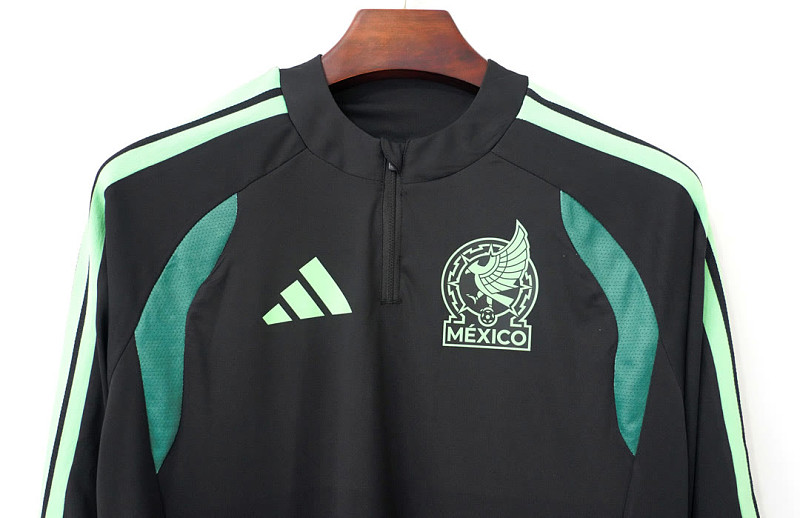 Messico Mexico Black Green Tiro Training Jersey 6