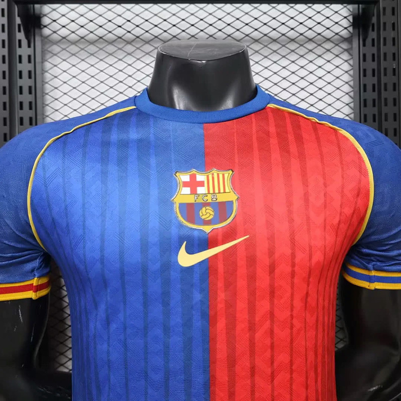 Barcelona 25/26 Barcelona Player Retro Red Blue 9