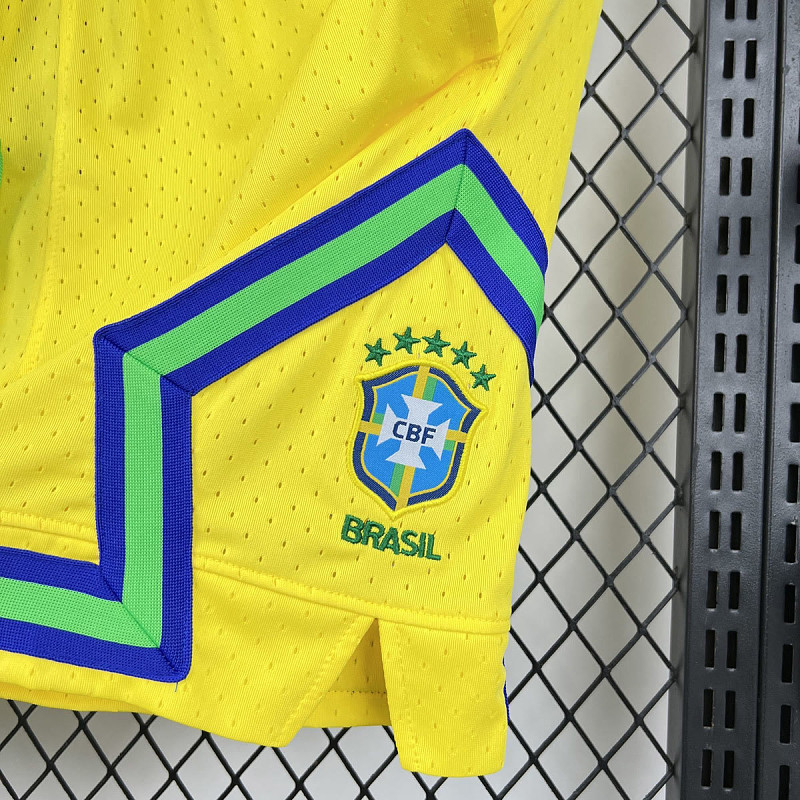 Brasile Brazil Yellow Casual Shorts 7