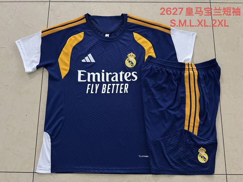 J26019# 2627短袖皇马宝兰-Real 26/27 Real Madri Jersey 2