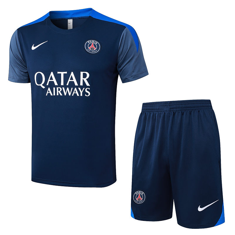 D25175# 2526短袖巴黎宝蓝（肩部彩兰）-Paris 25/26 Paris Jersey 6