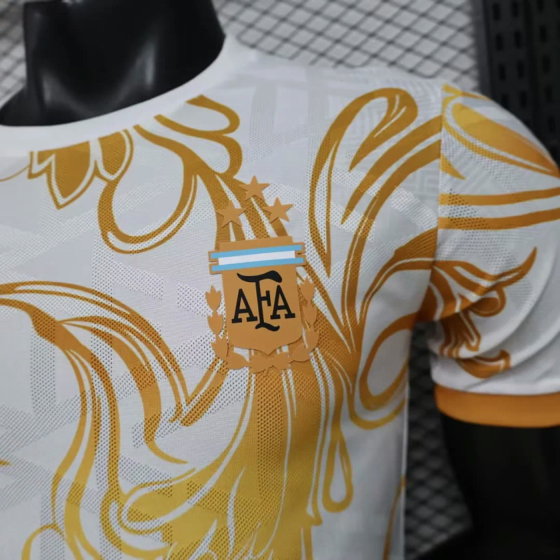 Argentina Argentina Gold Baroque Floral Player White 5
