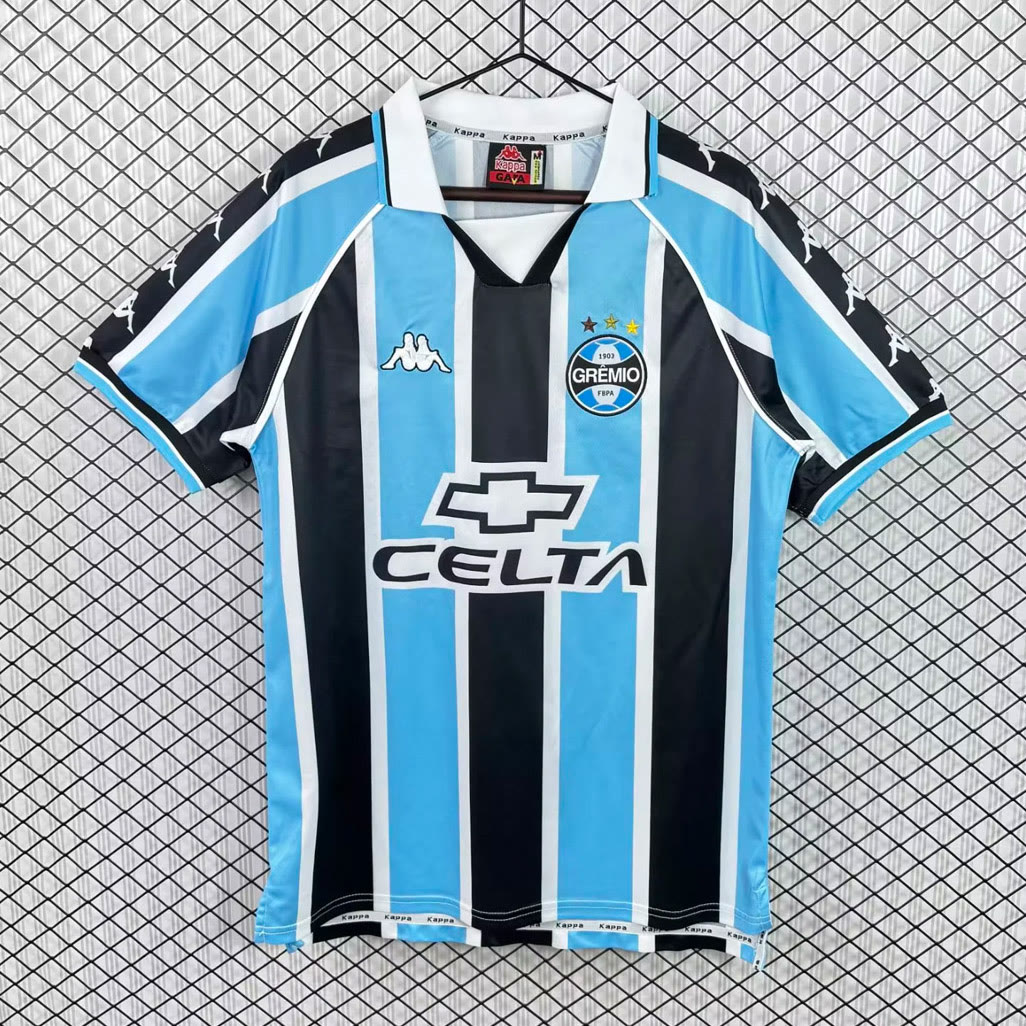 Grêmio Gremio Home Retro Soccer Jersey 3