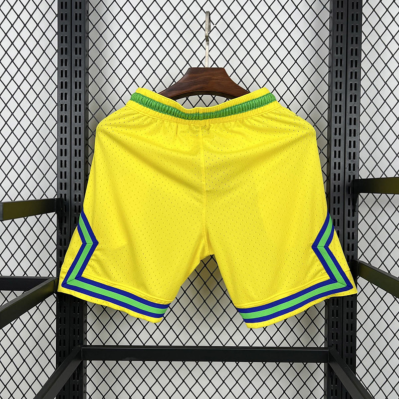Brasile Brazil Yellow Casual Shorts 2