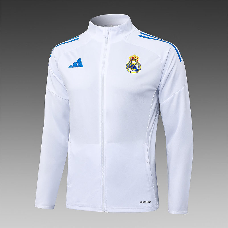 A2577# 2526长拉皇马白色（湖兰三边）-Real 25/26 Real Madri Jersey 4