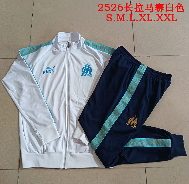 A25121# 2526长拉马赛白色-Marseilles 25/26 Marseilles Jersey 3
