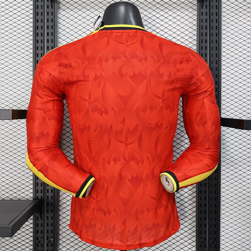 Belgio Belgium Home Long Sleeve Player 2