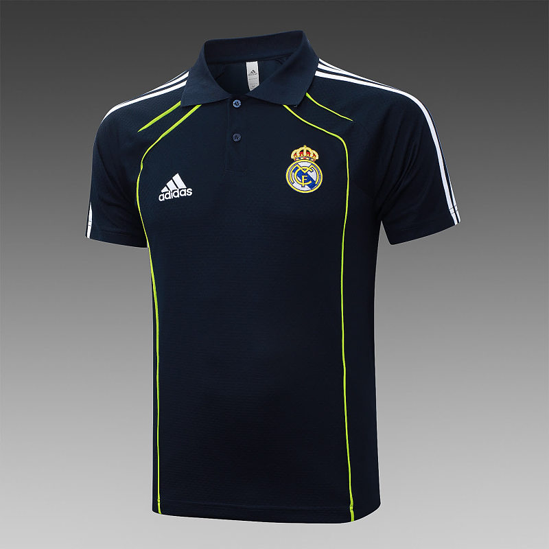 C2554# 2526POLO皇马上青复古版（绿色夹边）-Real Real Madri Jersey 4