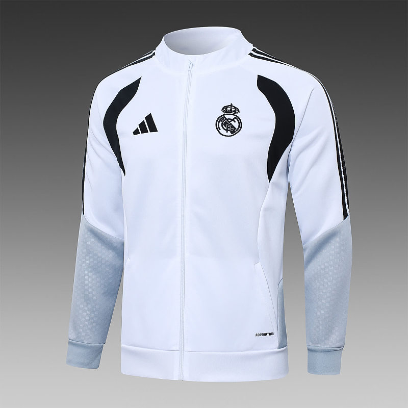 A26017# 2627长拉皇马白色(黑色配色）-Real 26/27 Real Madri Jersey 4