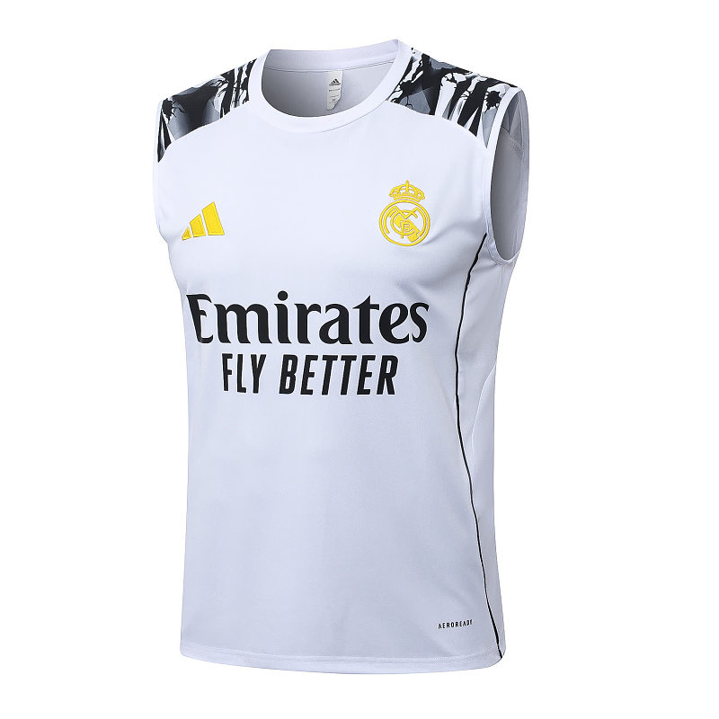 D25276# 2526背心皇马白色（袖子喷墨）-Real 25/26 Real Madri Jersey 5