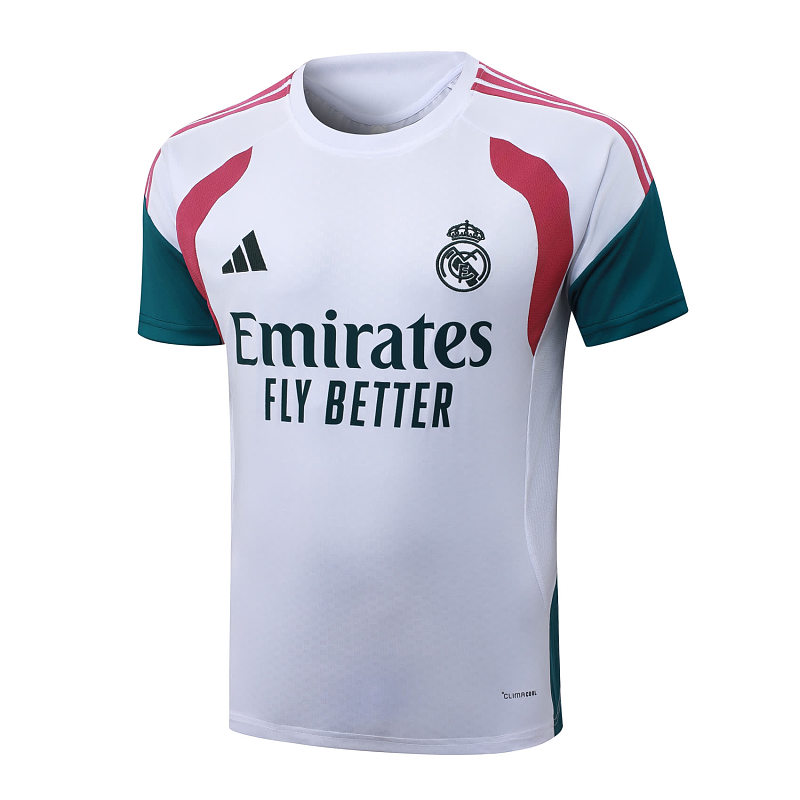 J26035# 2627短袖皇马白色（玫红配色）-Real 26/27 Real Madri Jersey 5