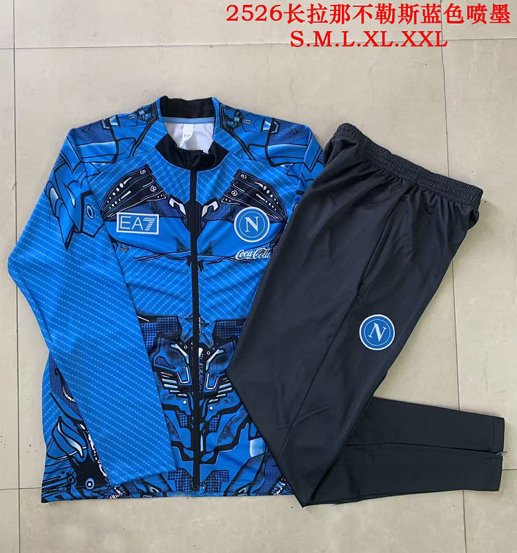 A2581# 2526长拉那不勒斯蓝色喷墨 25/26 Naples Jersey 3