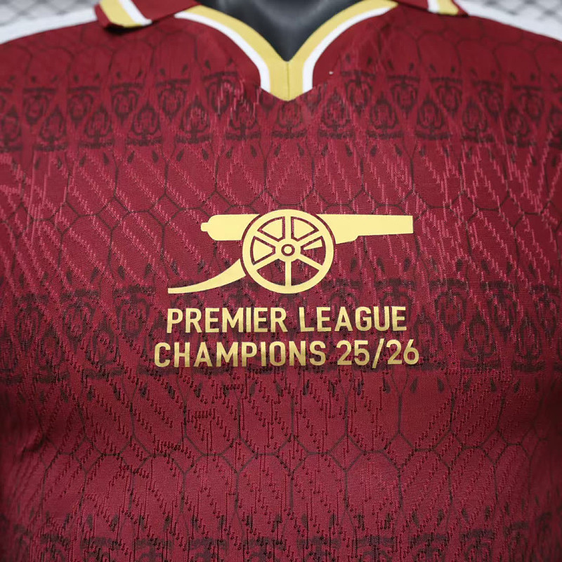 Arsenal 25/26 Arsenal Premier League Champions Maroon White Player 7