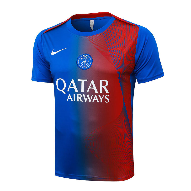 D25233# 2526短袖巴黎蓝红喷墨-Paris 25/26 Paris Jersey 5