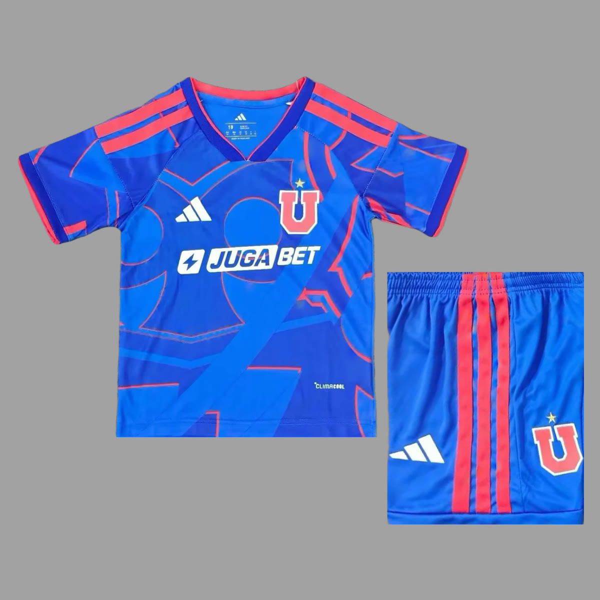 Universidad de Universidad de Chile Home Kids Soccer Jersey Size 16-28 3