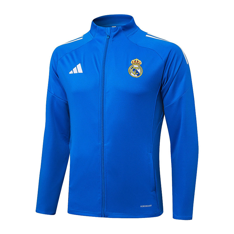 A2575# 2526长拉皇马湖兰（白色三边）-Real 25/26 Real Madri Jersey 5