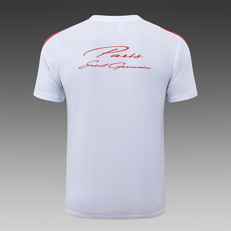 J26034# 2627短袖巴黎白色（配红色）-Paris 26/27 Paris Jersey 6