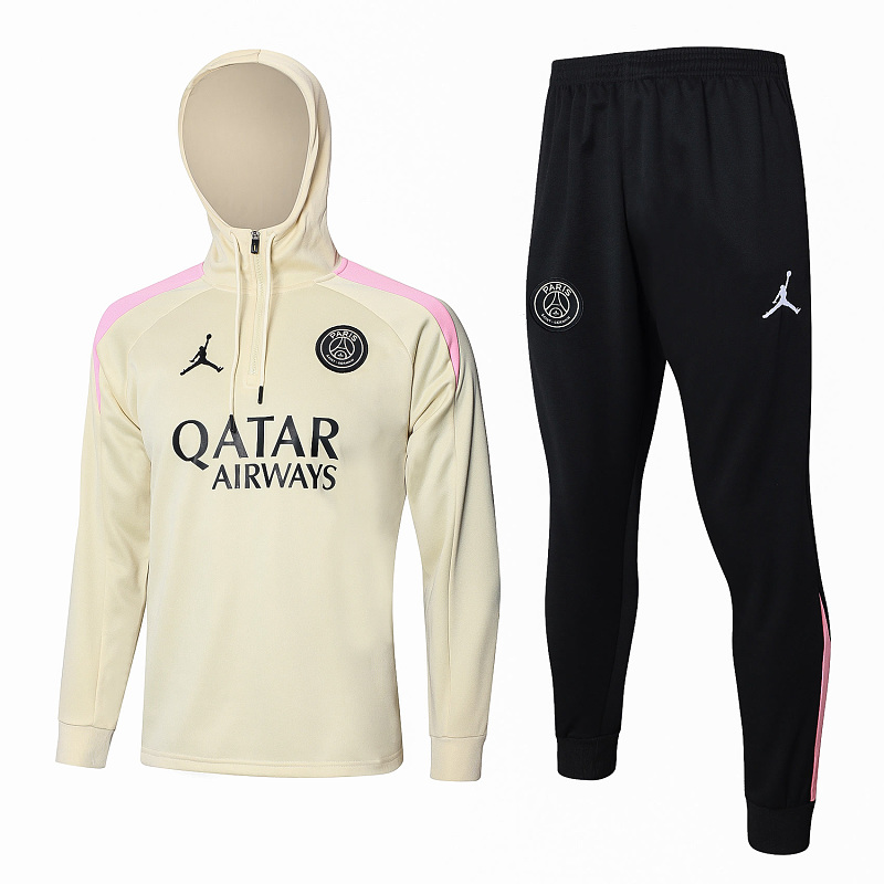 F564# 2425半拉帽子乔丹巴黎杏色-Paris 24/25 Paris Jersey 6