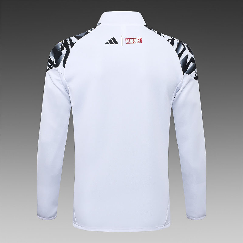 A25120# 2526长拉皇马白色（袖子喷墨）-Real 25/26 Real Madri Jersey 7