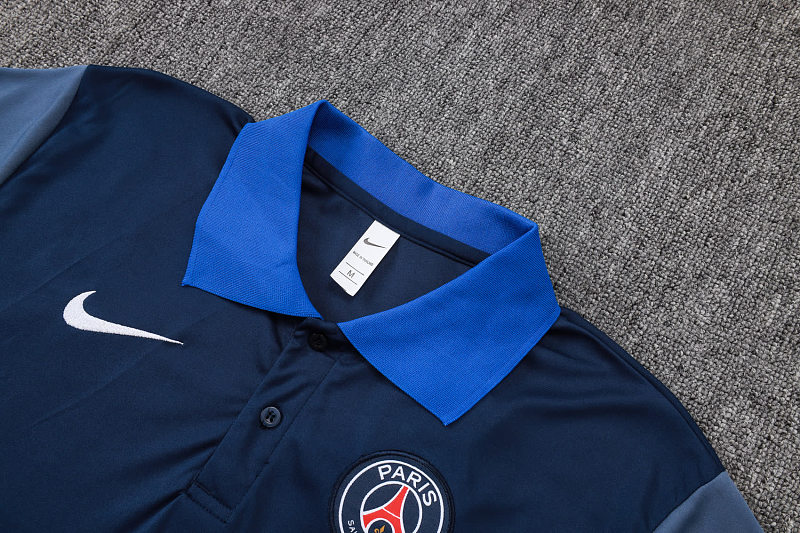 C2569# 2526polo巴黎宝蓝（衣领彩兰）-Paris Paris Jersey 11