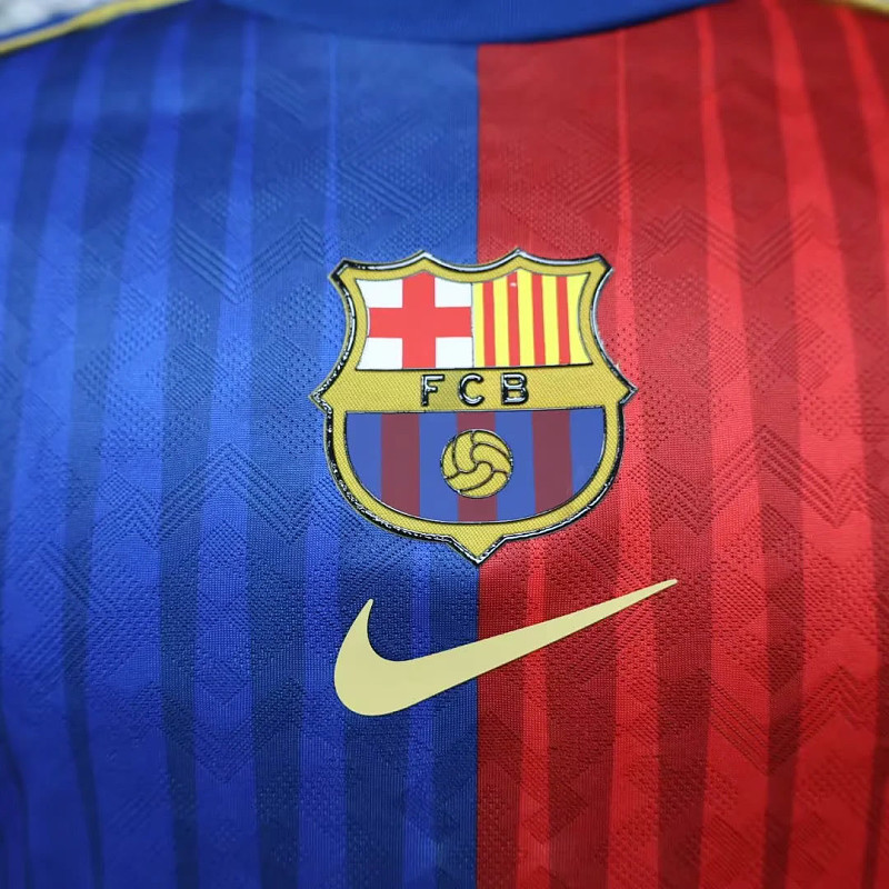 Barcelona 25/26 Barcelona Player Retro Red Blue 8