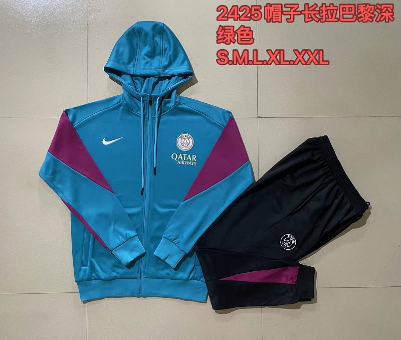 F568# 2425长拉帽子巴黎深绿-Paris 24/25 Paris Jersey 2