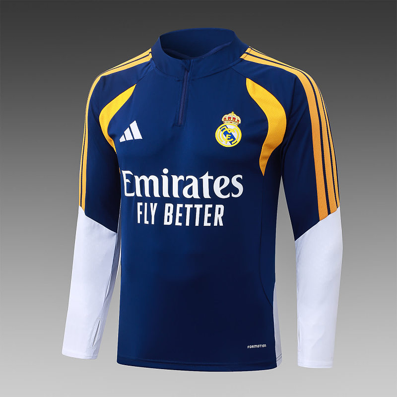 B26025# 2627半拉皇马宝兰（袖子白色）-Real 26/27 Real Madri Jersey 4