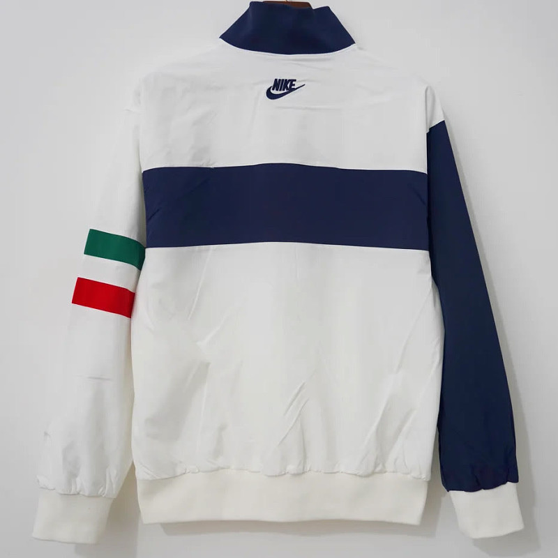 Italia Italy White Blue Retro Windbreaker 2