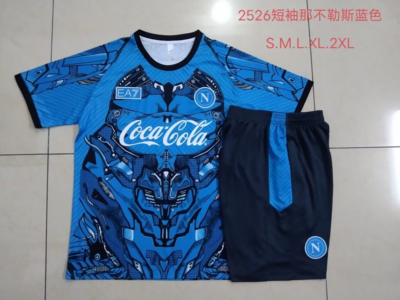 D25180# 2526短袖那不勒斯蓝色喷墨 25/26 Naples Jersey 3