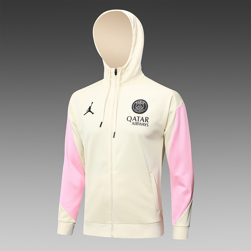 F563# 2425长拉帽子乔丹巴黎杏色-Paris 24/25 Paris Jersey 4