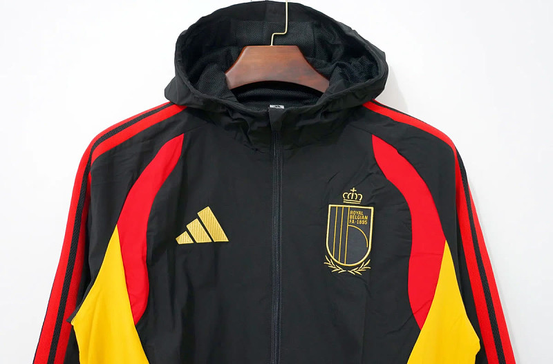 Belgio Belgium Black Red Yellow Windbreaker 4