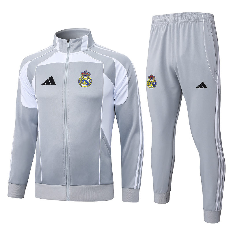 A2596# 2526长拉皇马灰配白-Real 25/26 Real Madri Jersey 6