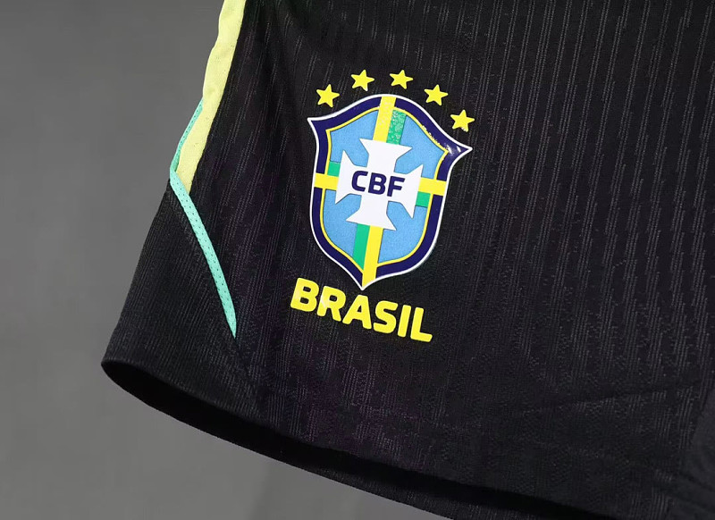 Brasile Brazil Training Black Player Soccer Shorts 5