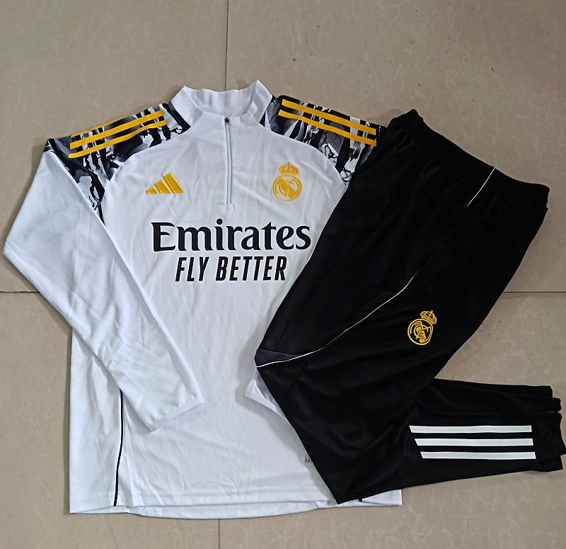 B25152# 2526半拉皇马白色（肩部喷墨）-Real 25/26 Real Madri Jersey 3