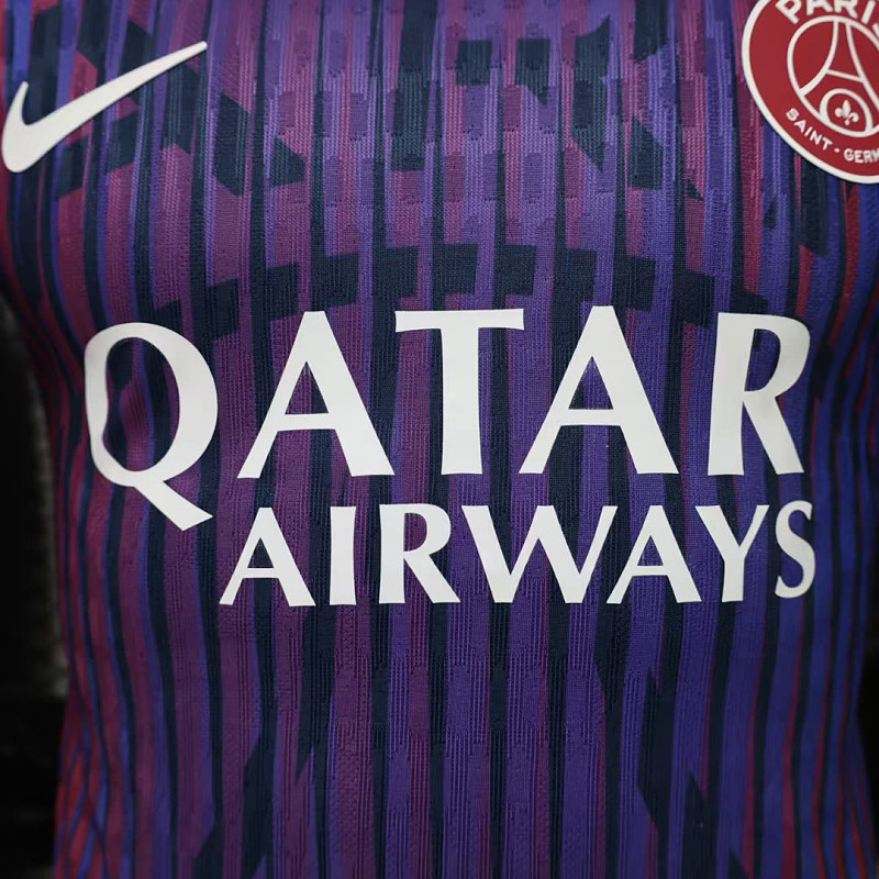 PSG 26/27 Paris Saint-Germain Pre-Match Away Player Purple 9